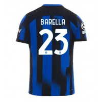 Billiga Inter Milan Nicolo Barella #23 Hemma fotbollskläder 2023-24 Kortärmad